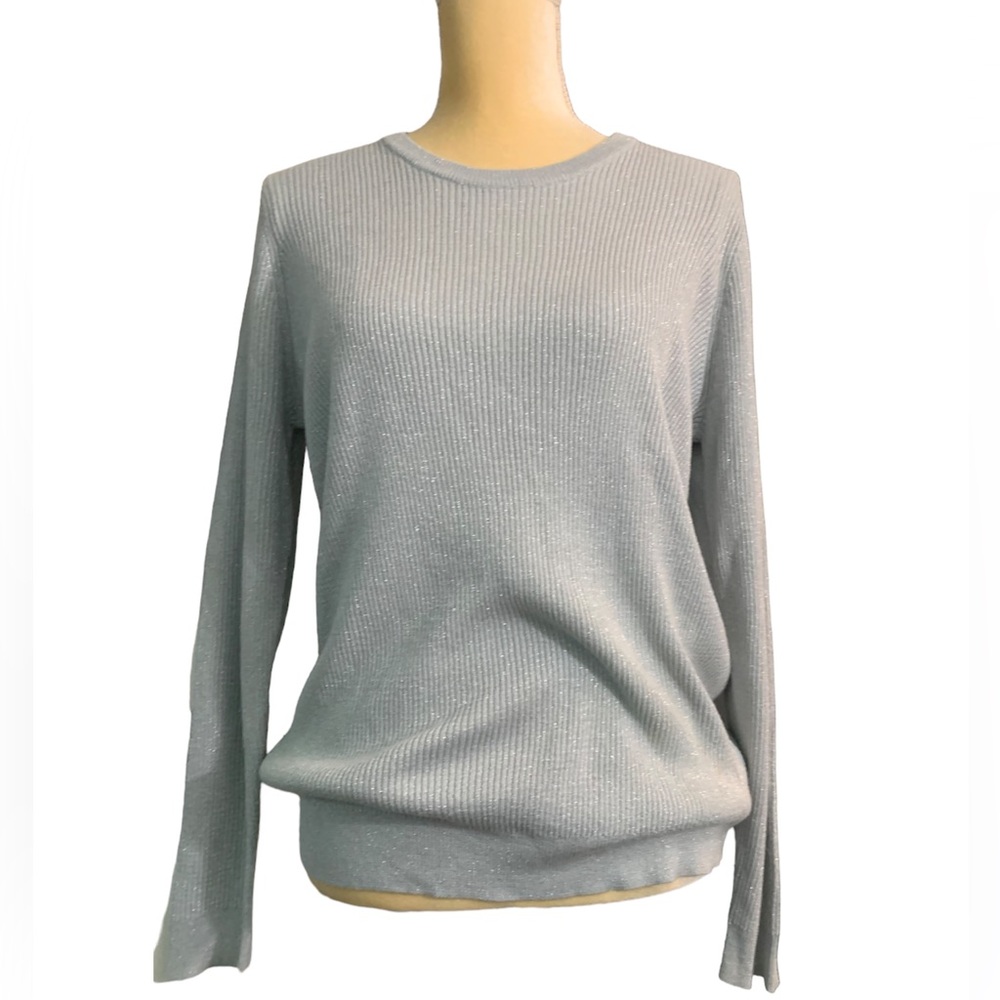 Greg Norman Rayon grey and silver shimmery sweater SIZE XL